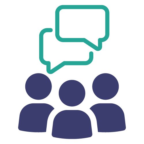 Talk to someone graphic icon